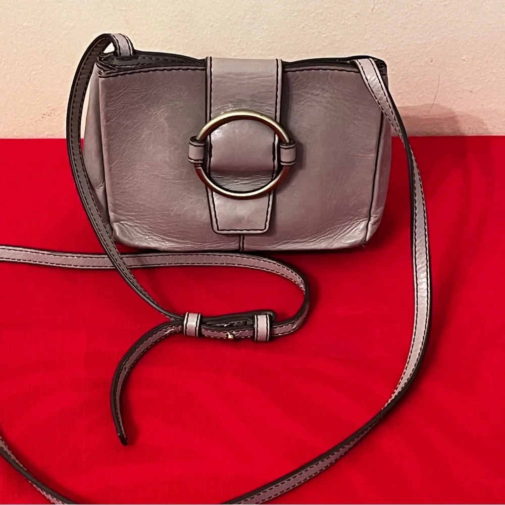 Hobo Elan Gray Crossbody Bag Retired Design Pattern